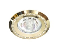 Встраиваемый светильник Feron DL103-C прозрачный золото